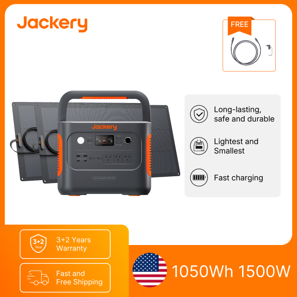 Usb Charger Dynamo - Jackery E1000AC 1050Wh draagbare krachtcentrale met