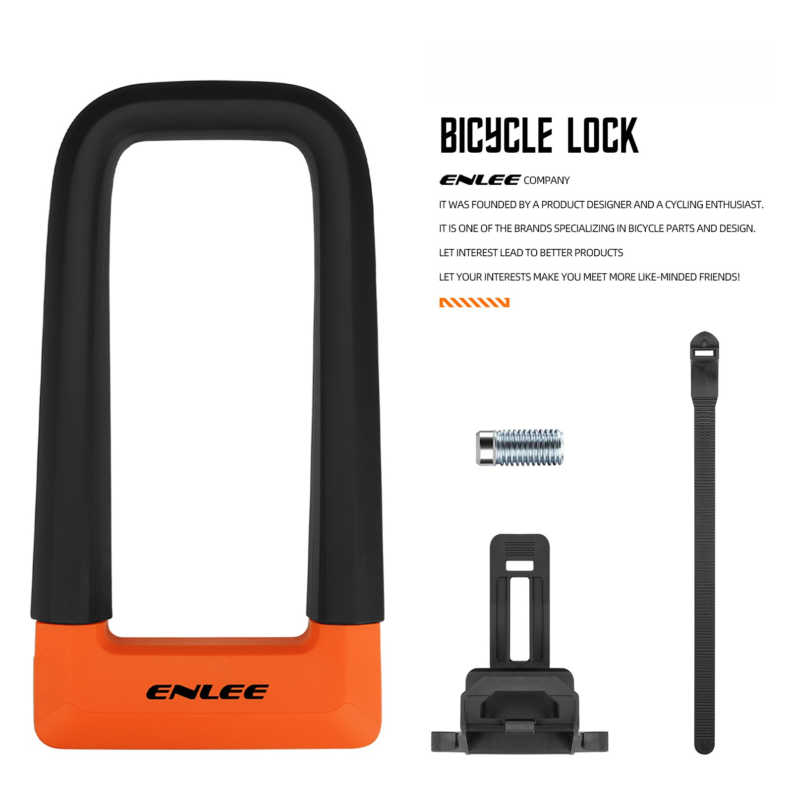 U Lock Heavy Duty - ENLEE Anti-diefstal U-slot voor fiets 14,2