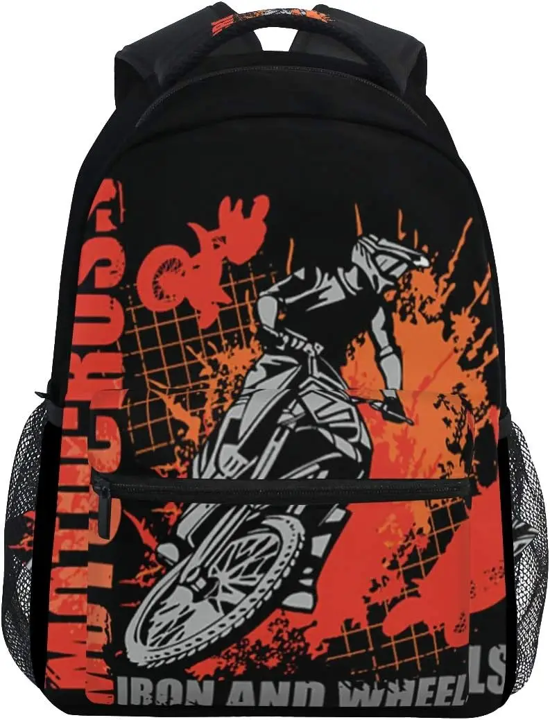 Cycling Commute Backpack - Motorrugzak Crossmotor Schoolboekentas voor jongens Meisjes