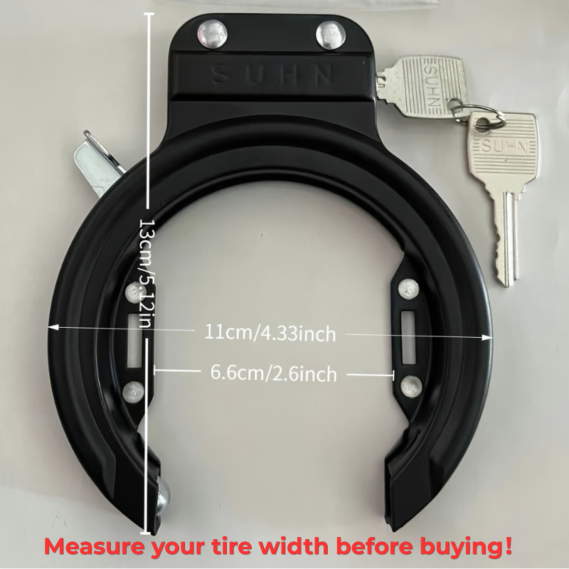 U Lock Heavy Duty - Outdoor fiets hoefijzerslot - Volledig ingesloten