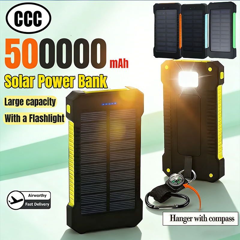 Usb Charger Dynamo - 500000 mAh zonne-energiebank grote capaciteit supersnel