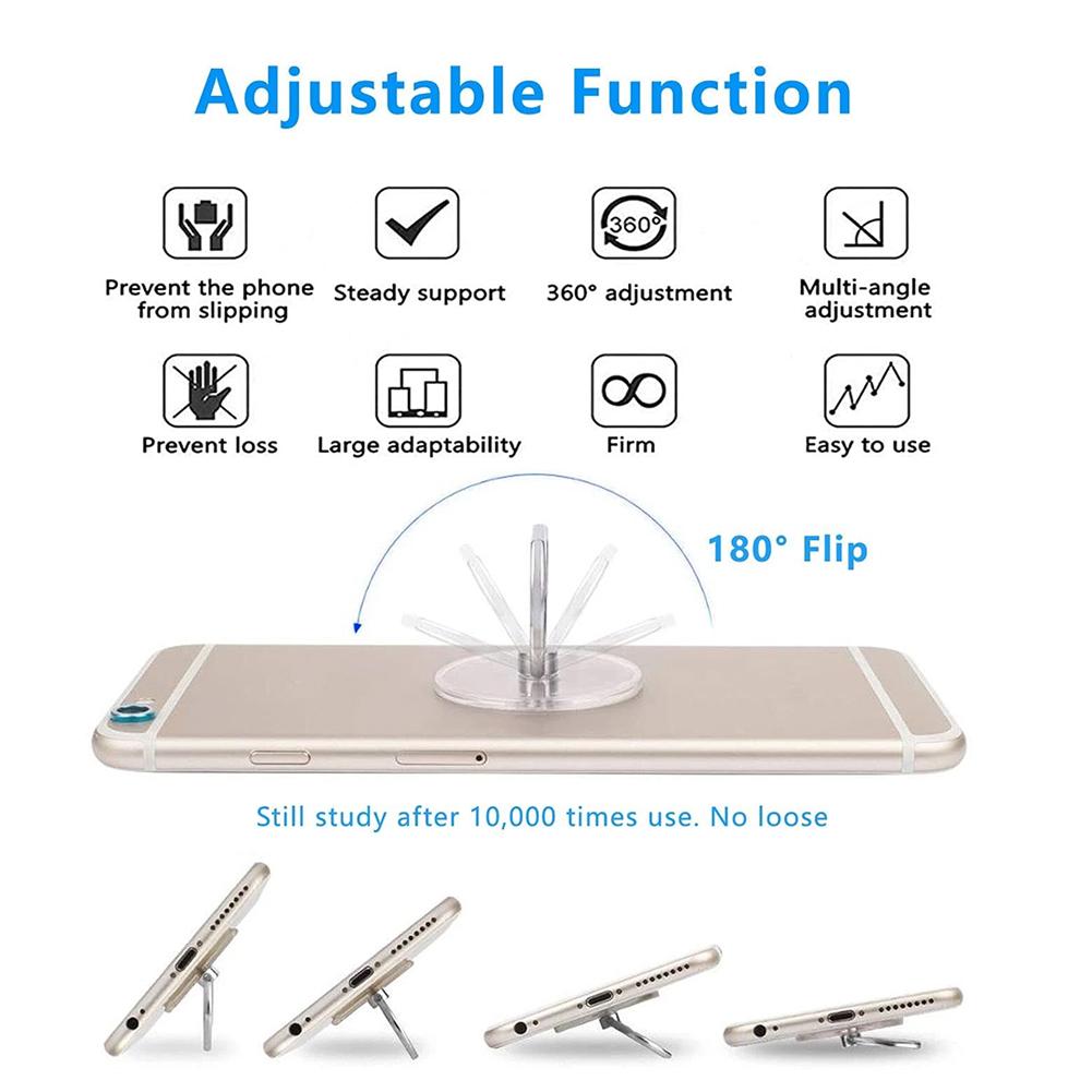Transparante telefoonringhoude - Kickstand Adjustable recensie en prijs