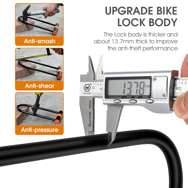 WEST BIKING Koolstofstaal Fiet - U Lock Heavy Duty recensie en prijs