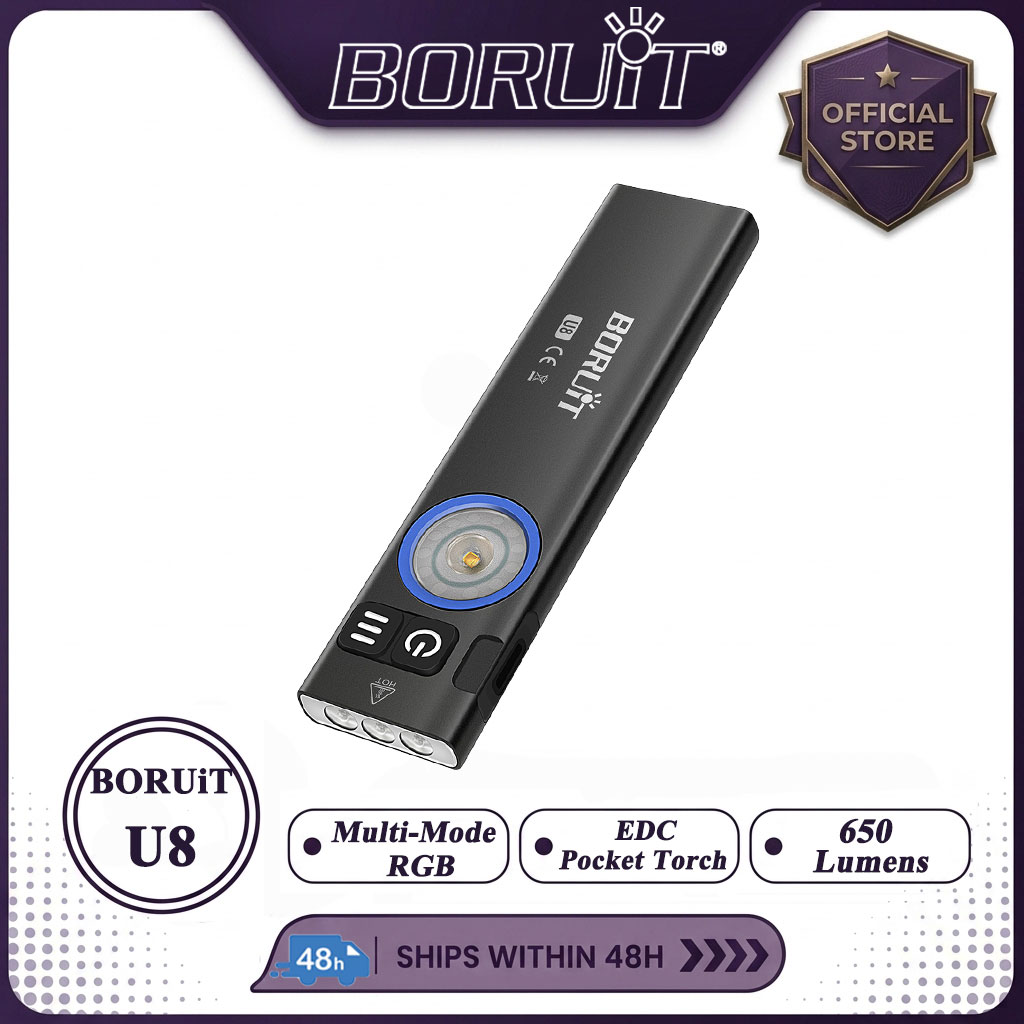 BORUiT U8 650LM EDC LED-zaklam - Cycling To Work recensie en prijs