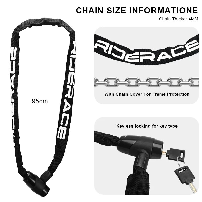 RIDERACE Fietskettingslot Draa - U Lock Heavy Duty recensie en prijs