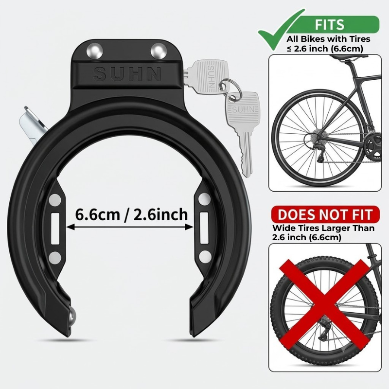 Outdoor fiets hoefijzerslot -  - U Lock Heavy Duty recensie en prijs