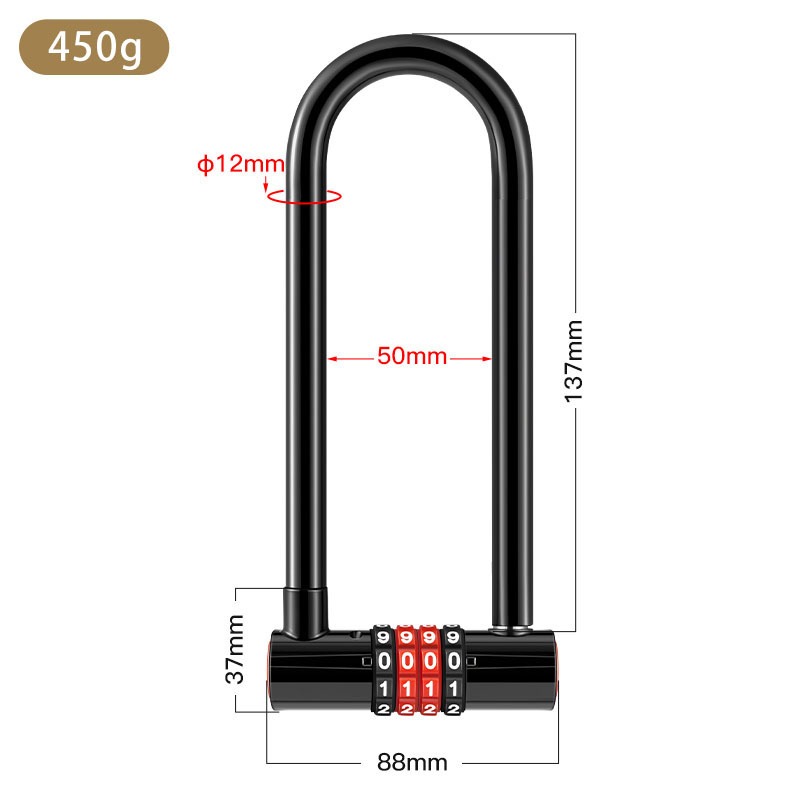 Uitgebreid U-vormig antidiefst - U Lock Heavy Duty recensie en prijs