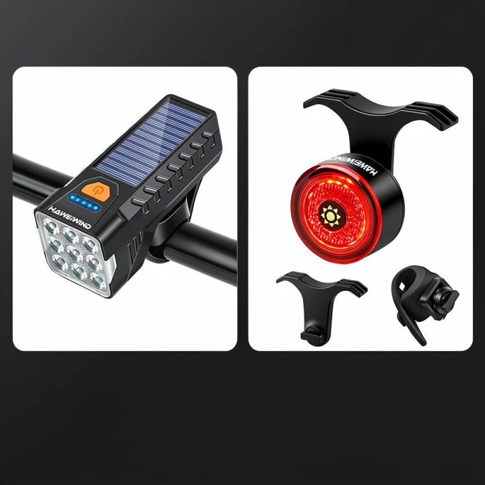 Zonne-energie fietskoplamp, op - Cycling Commute Gear recensie en prijs